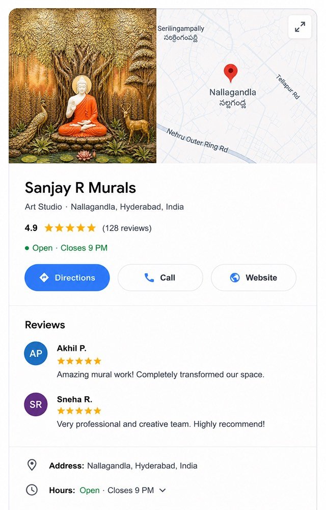 Google Business Profile for a candle studio — 5.0 stars, 64 reviews